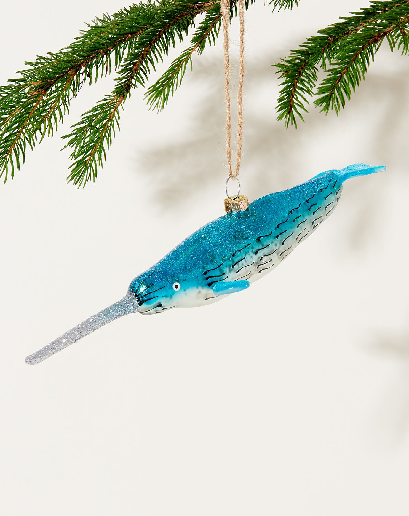 Cody Foster Narwhal Ornament in Blue