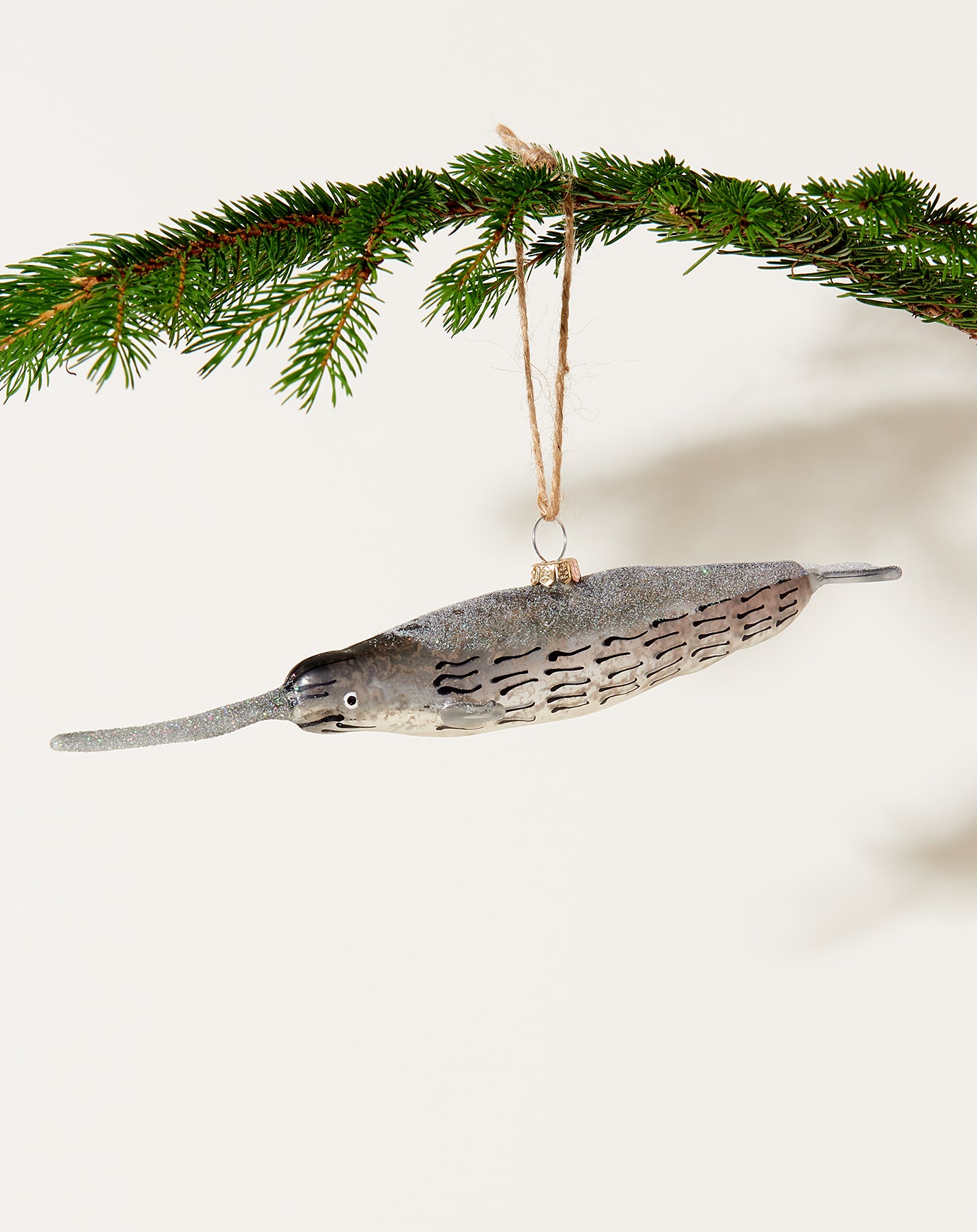 Cody Foster Narwhal Ornament in Silver