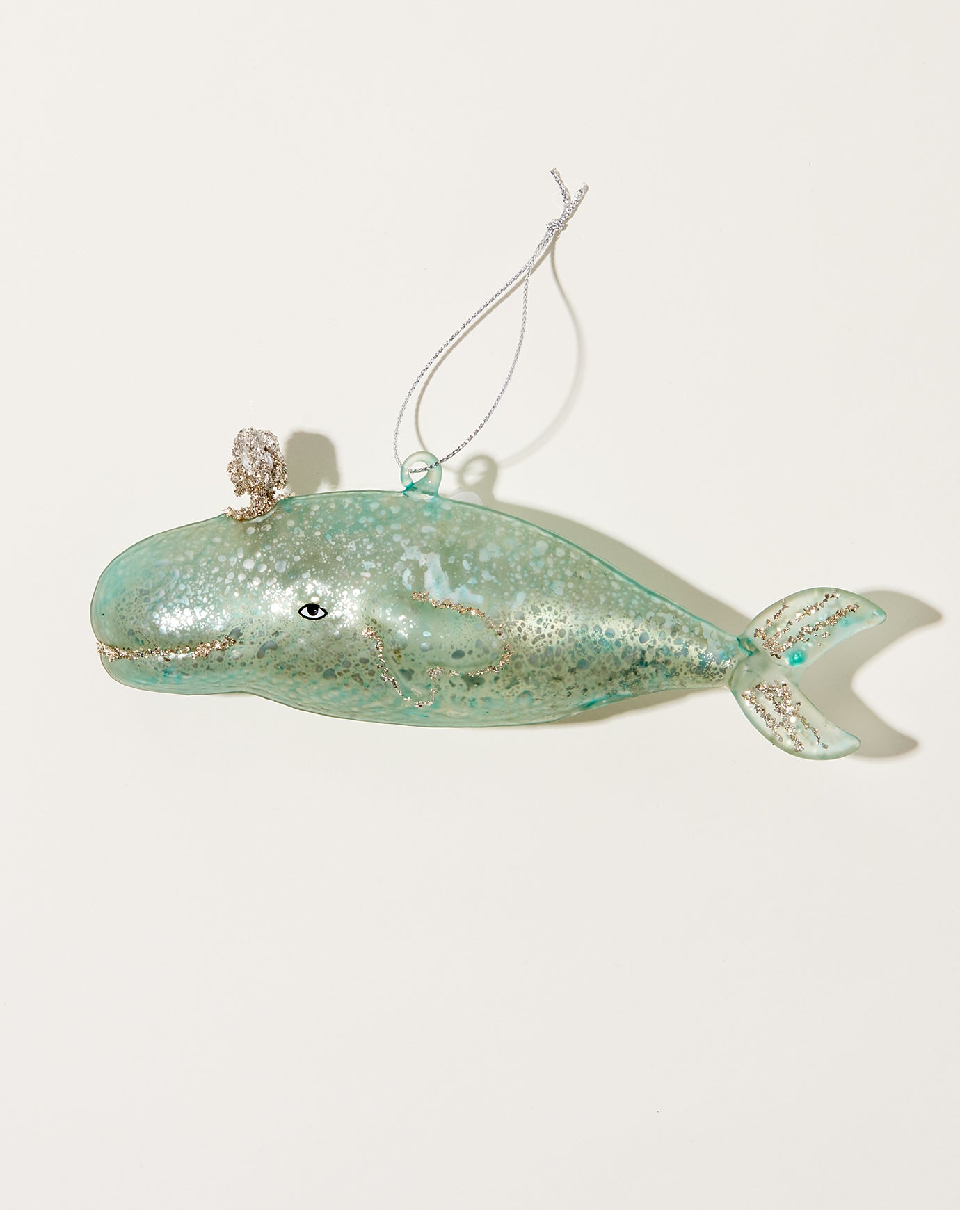 Cody Foster Victorian Whale Ornament in Light Blue