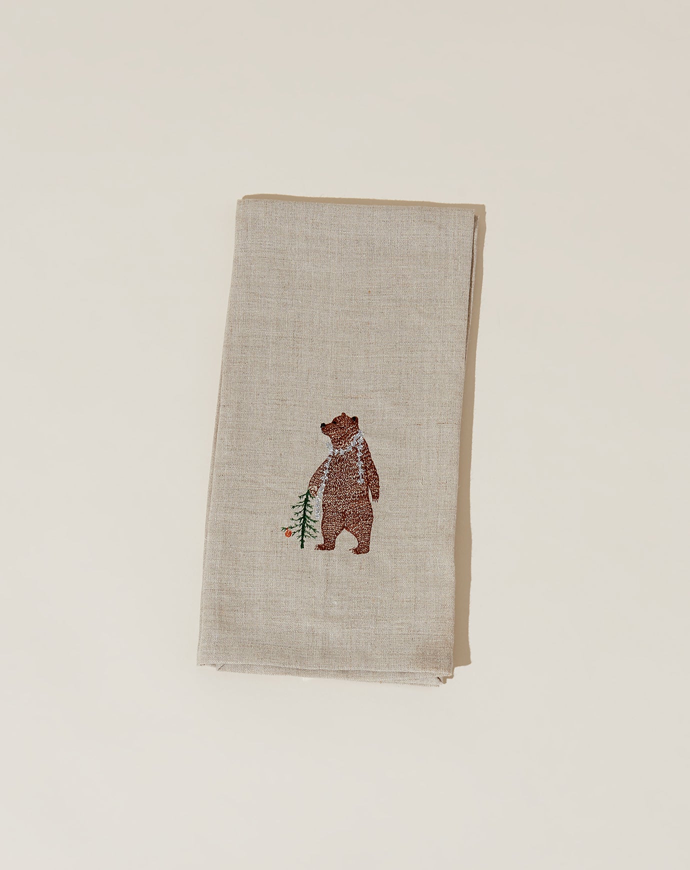 Coral & Tusk Bear and Tinsel Tea Towel