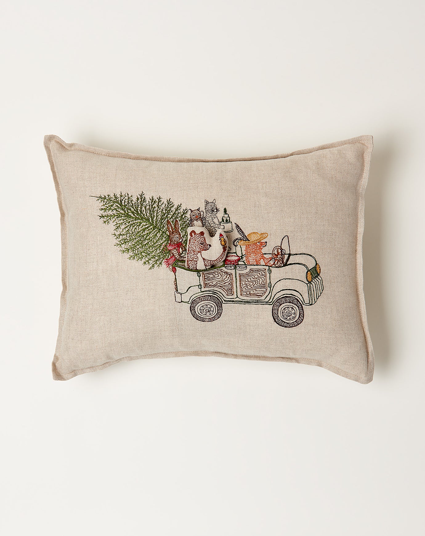 Coral & Tusk Christmas Tree Car Pocket Pillow