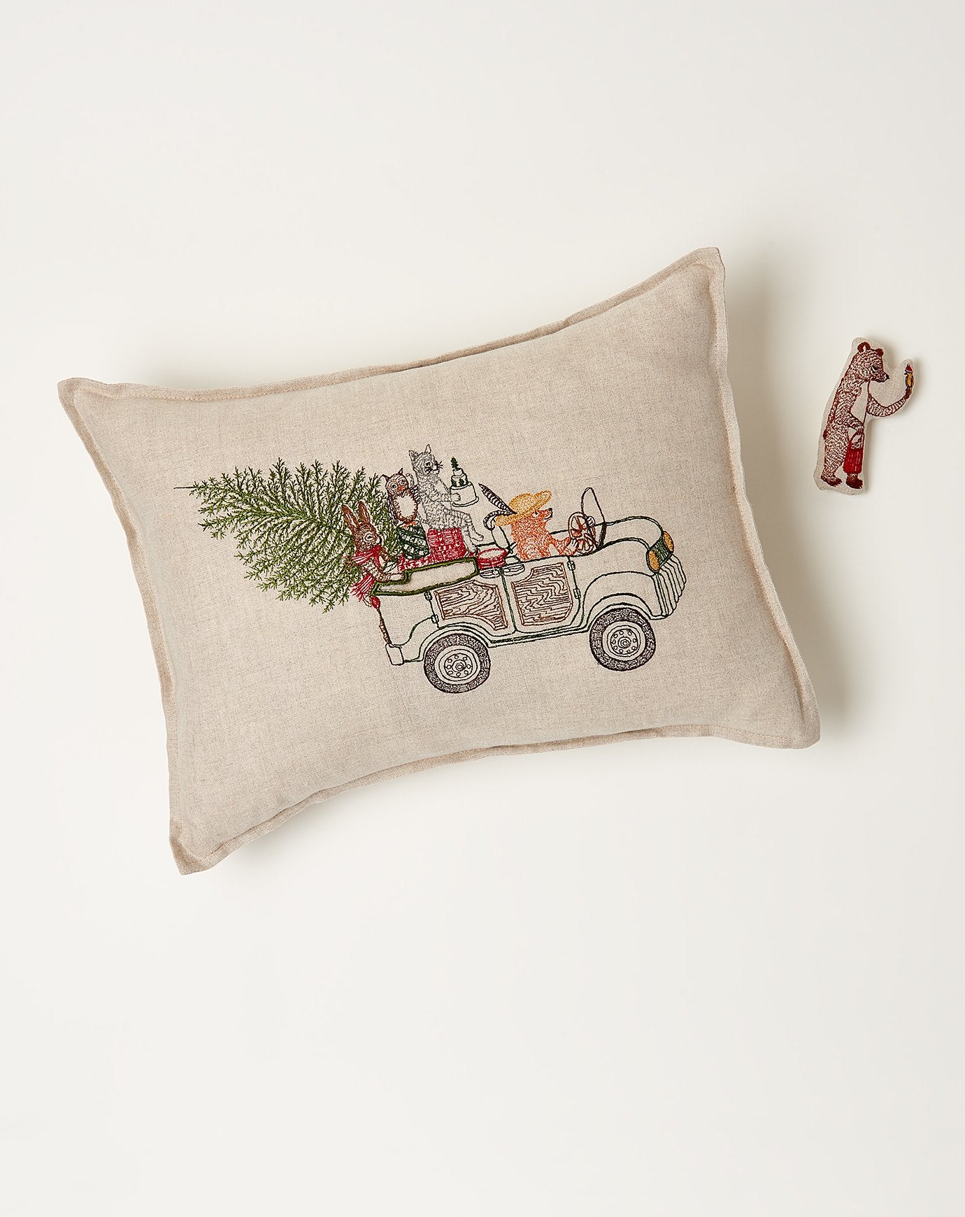 Coral & Tusk Christmas Tree Car Pocket Pillow