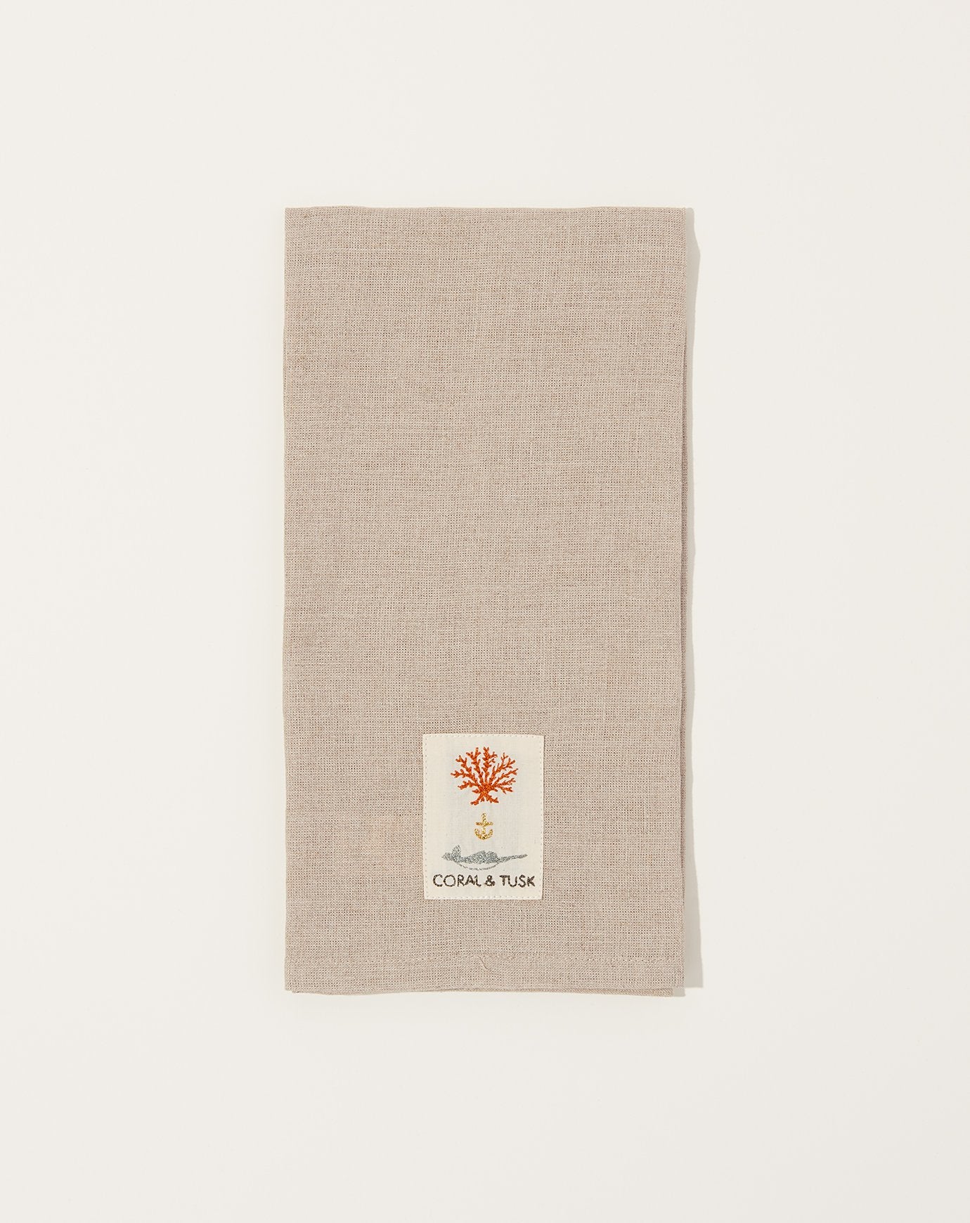 Coral & Tusk Deck the Halls Fox Tea Towel