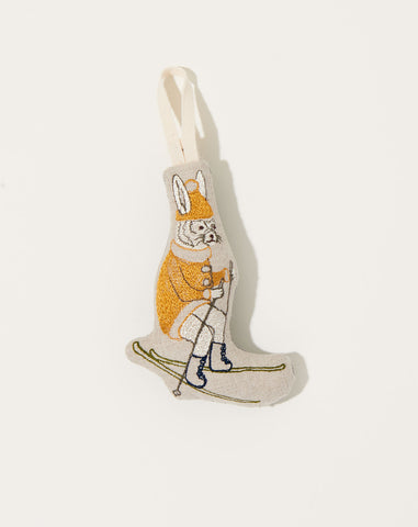 Downhill Bunny Ornament