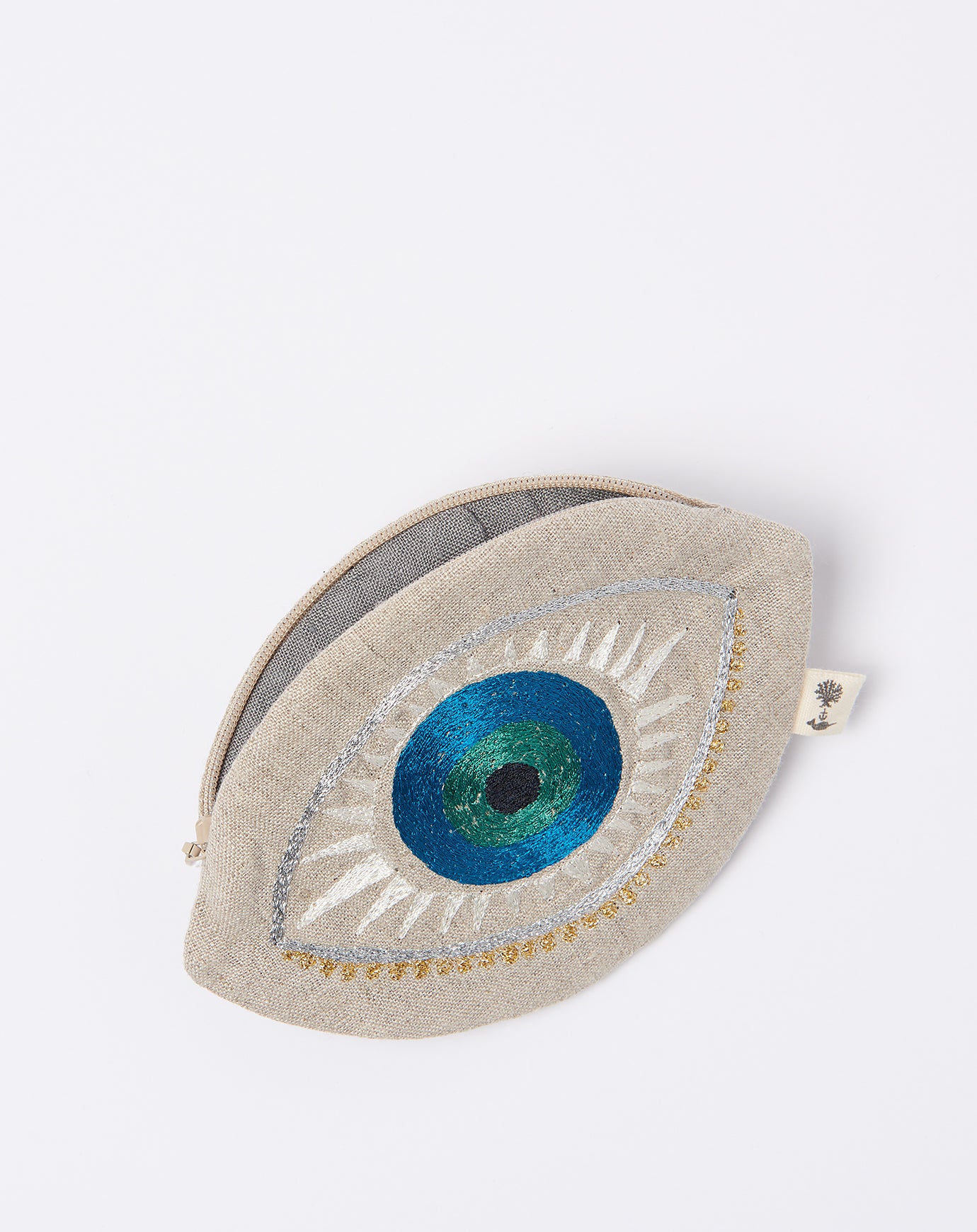 Coral & Tusk Evil Eye Pouch