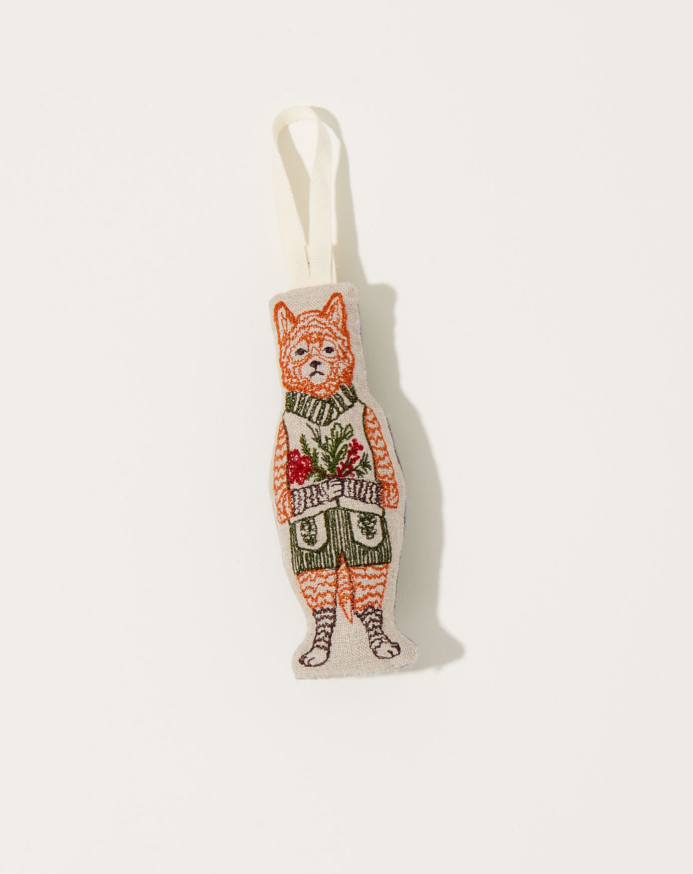 Coral & Tusk Festive Fox Ornament