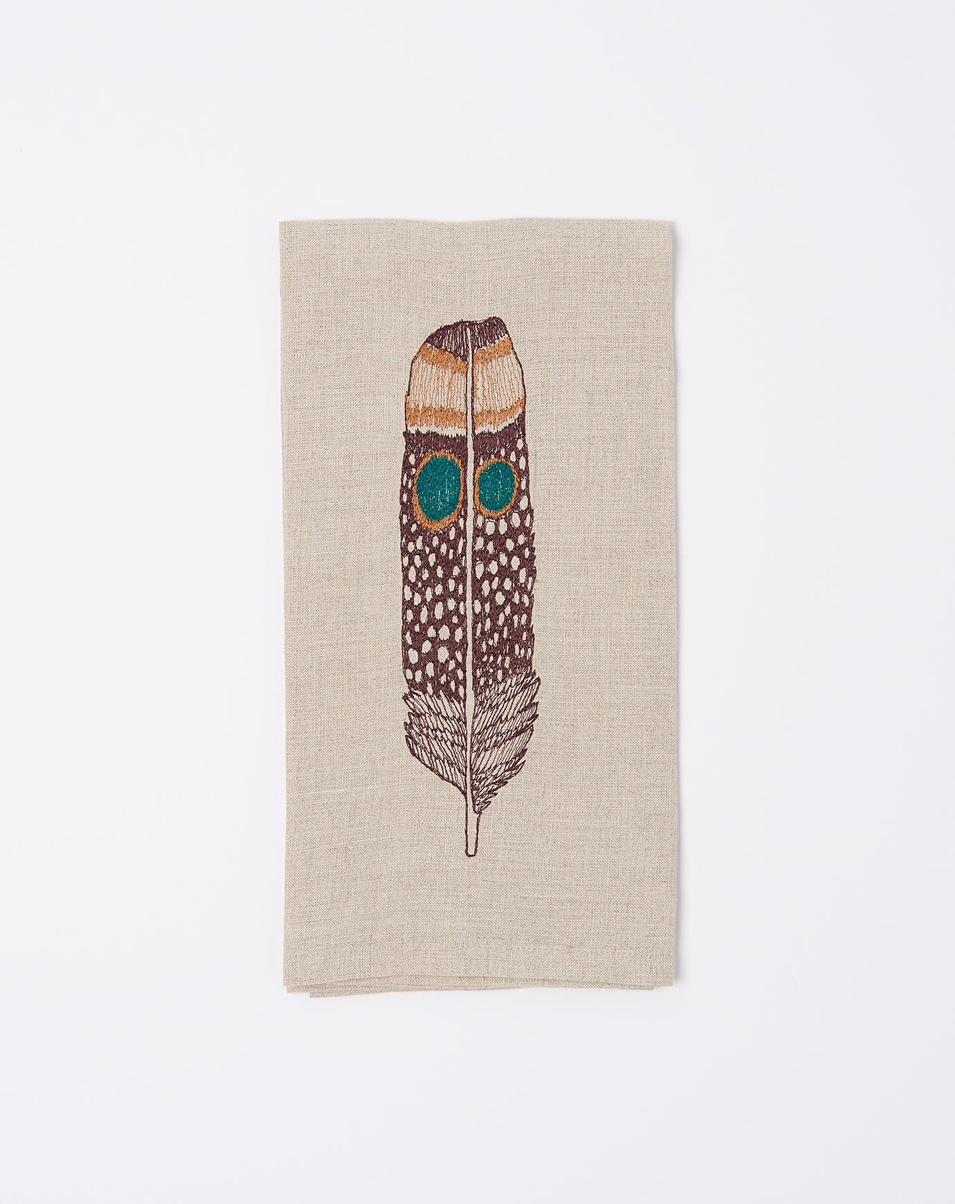 Coral & Tusk Owl Feather Tea Towel