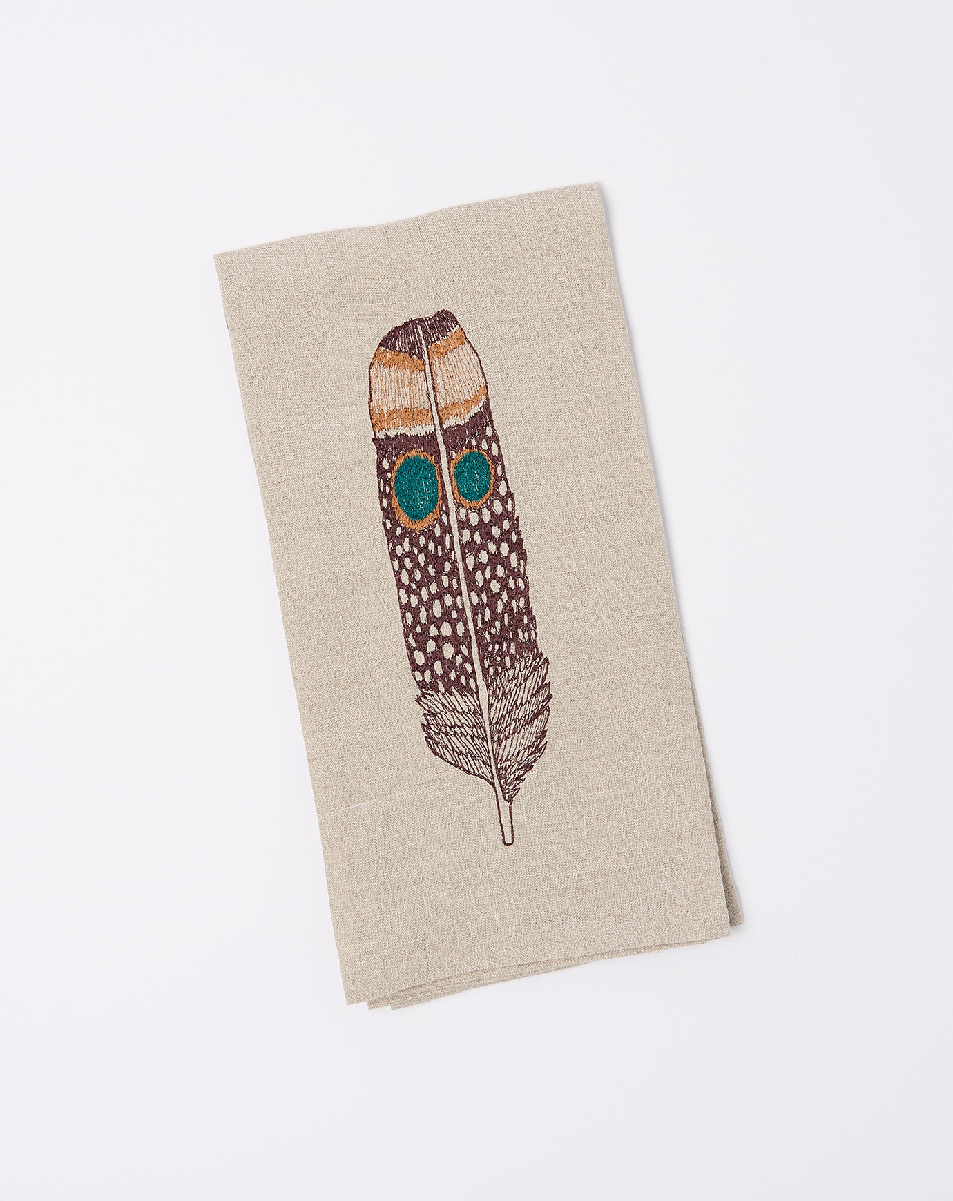 Coral & Tusk Owl Feather Tea Towel