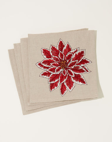 Poinsettia Dinner Napkin