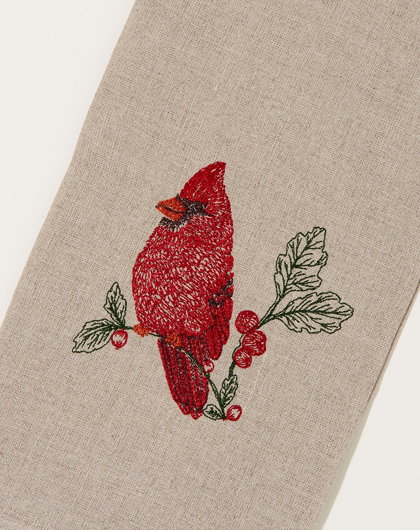 Coral & Tusk Red Cardinal Tea Towel