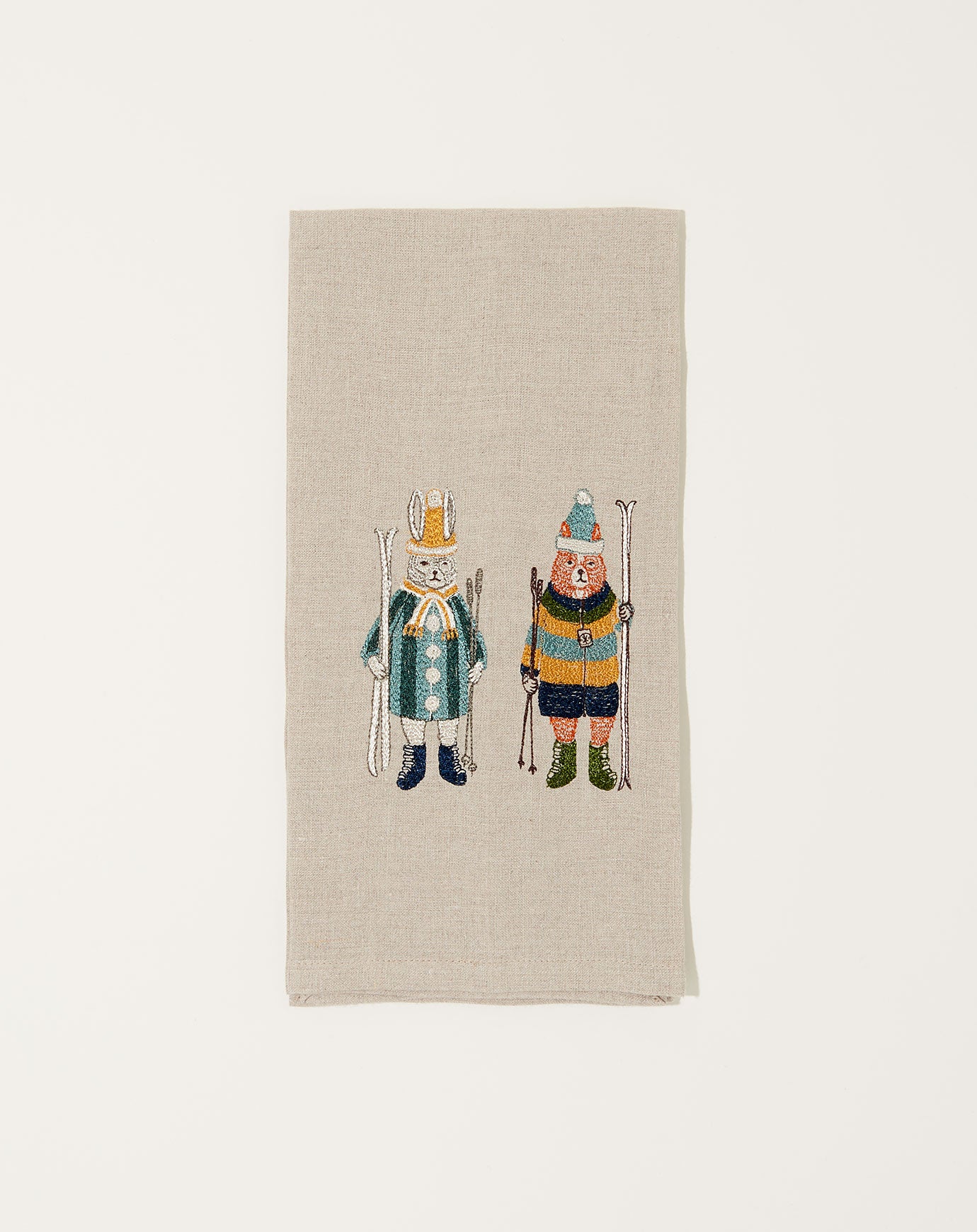 Coral & Tusk Ski Buddies Tea Towel