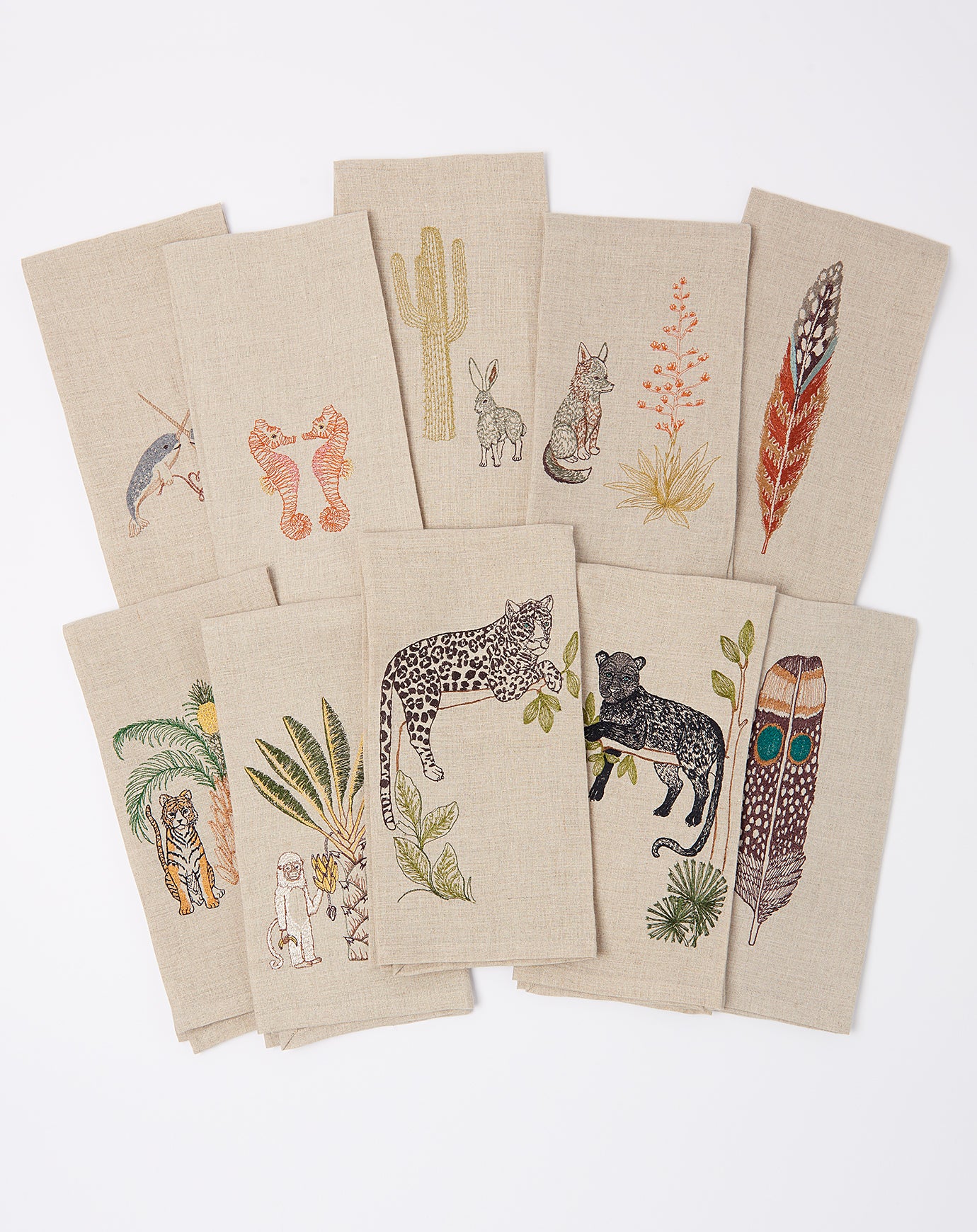 Fowl Feather Tea Towel