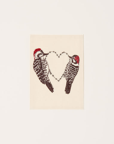 Woodpecker Love Card