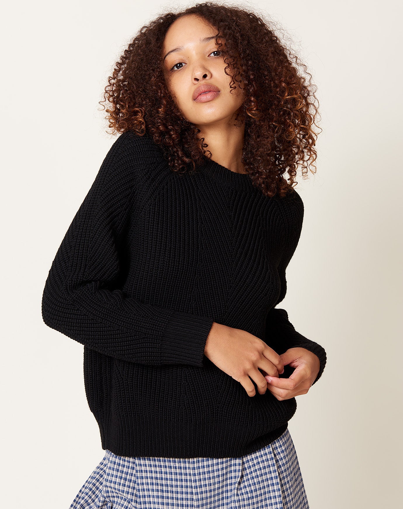 Demylee Chelsea Sweater in Black