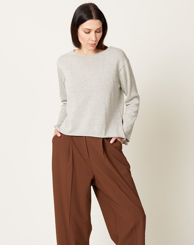 evam eva Cotton Slub Pullover - Grege