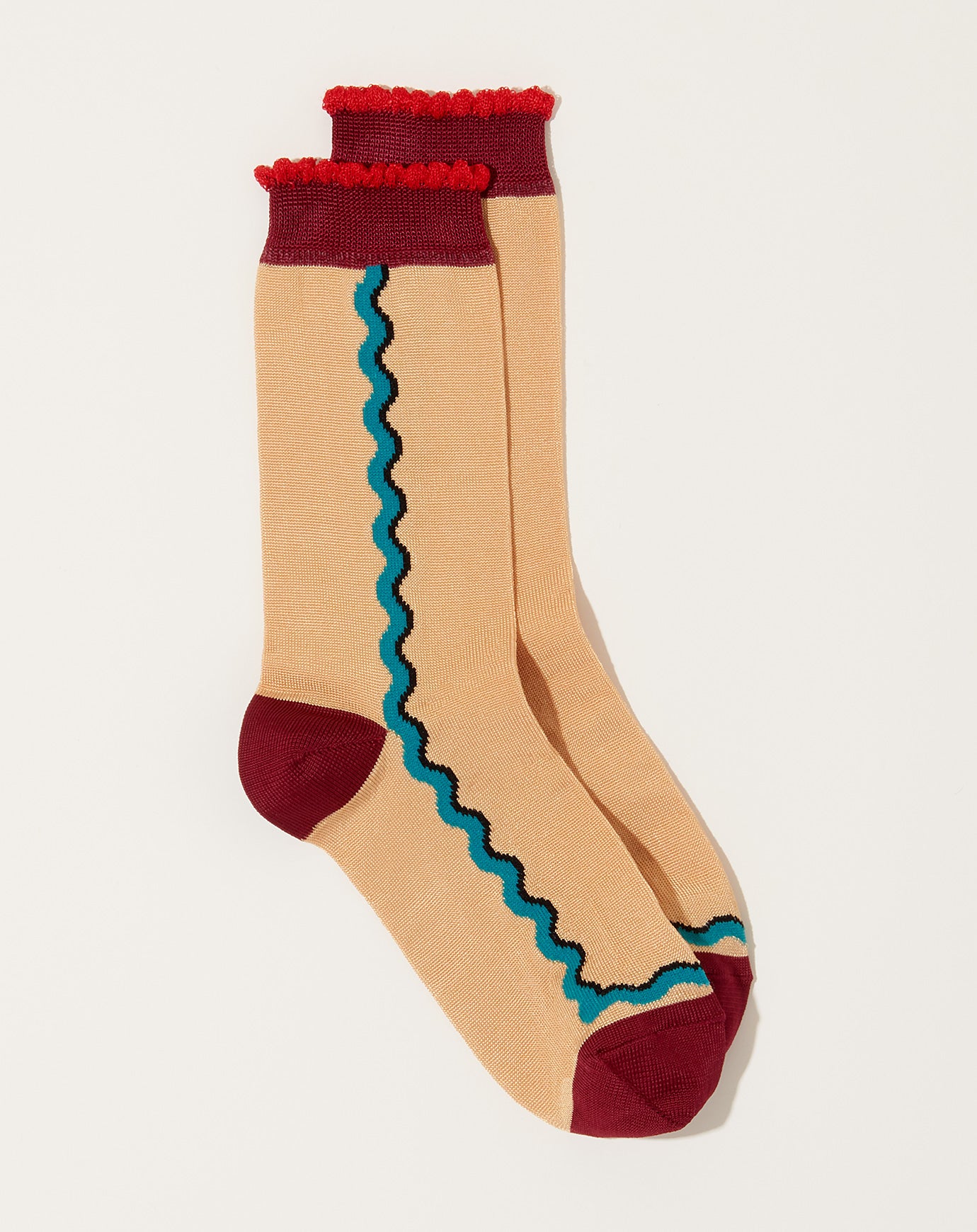 Exquisite J Ondina Socks in Cream