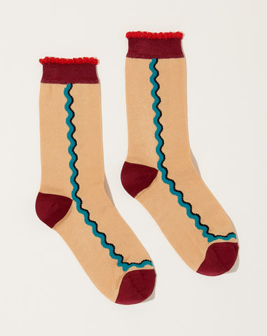 Ondina Socks in Cream