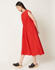 Fabian Pigna Maris Dress in Carmine