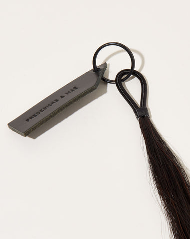 Wire Tassel Keychain in Black