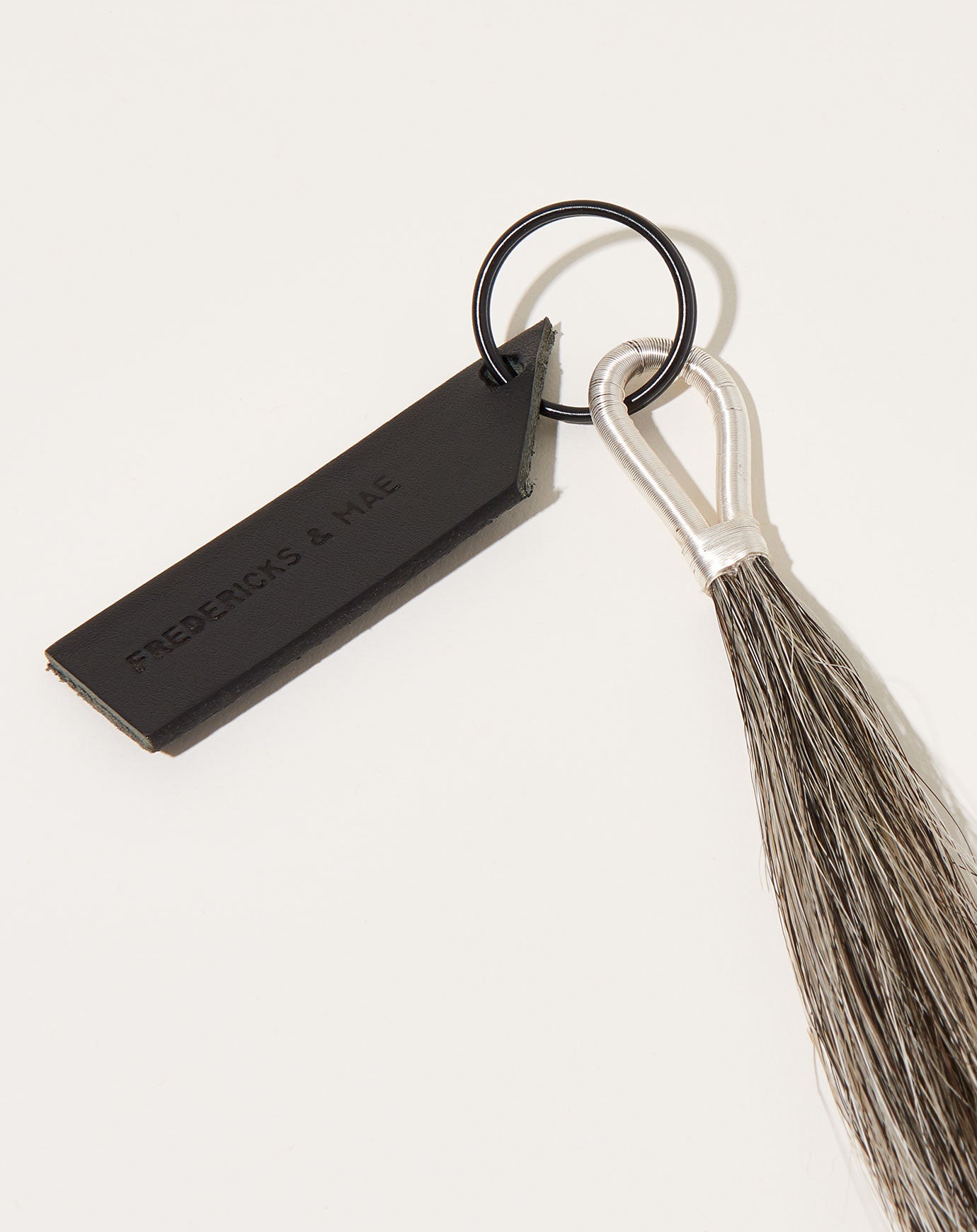 Fredericks & Mae Wire Tassel Keychain in Silver