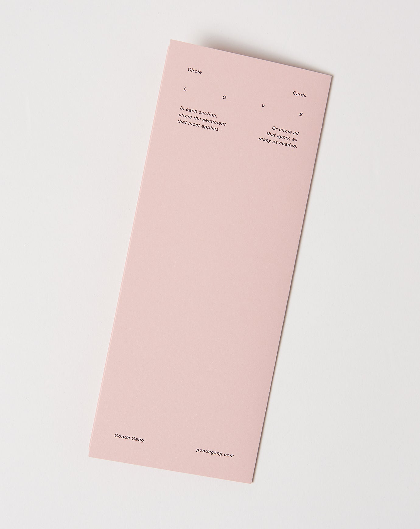 Goods Gang Circle Card Love