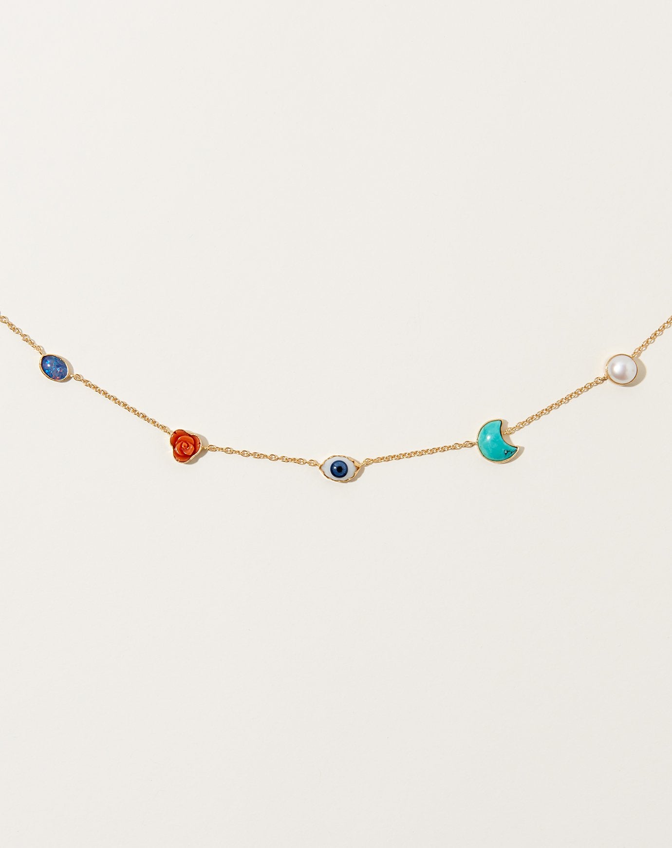 Grainne Morton Five Mini Charm Necklace
