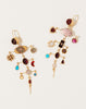Grainne Morton Garnet Multilayer Balance Victorian Drop Earrings