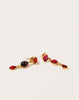 Grainne Morton Garnet Three Charm Moving Drop Earrings