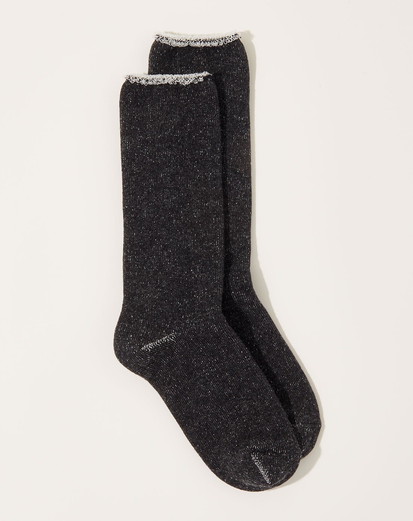 Hakne Cotton Wool Pile Socks in Charcoal