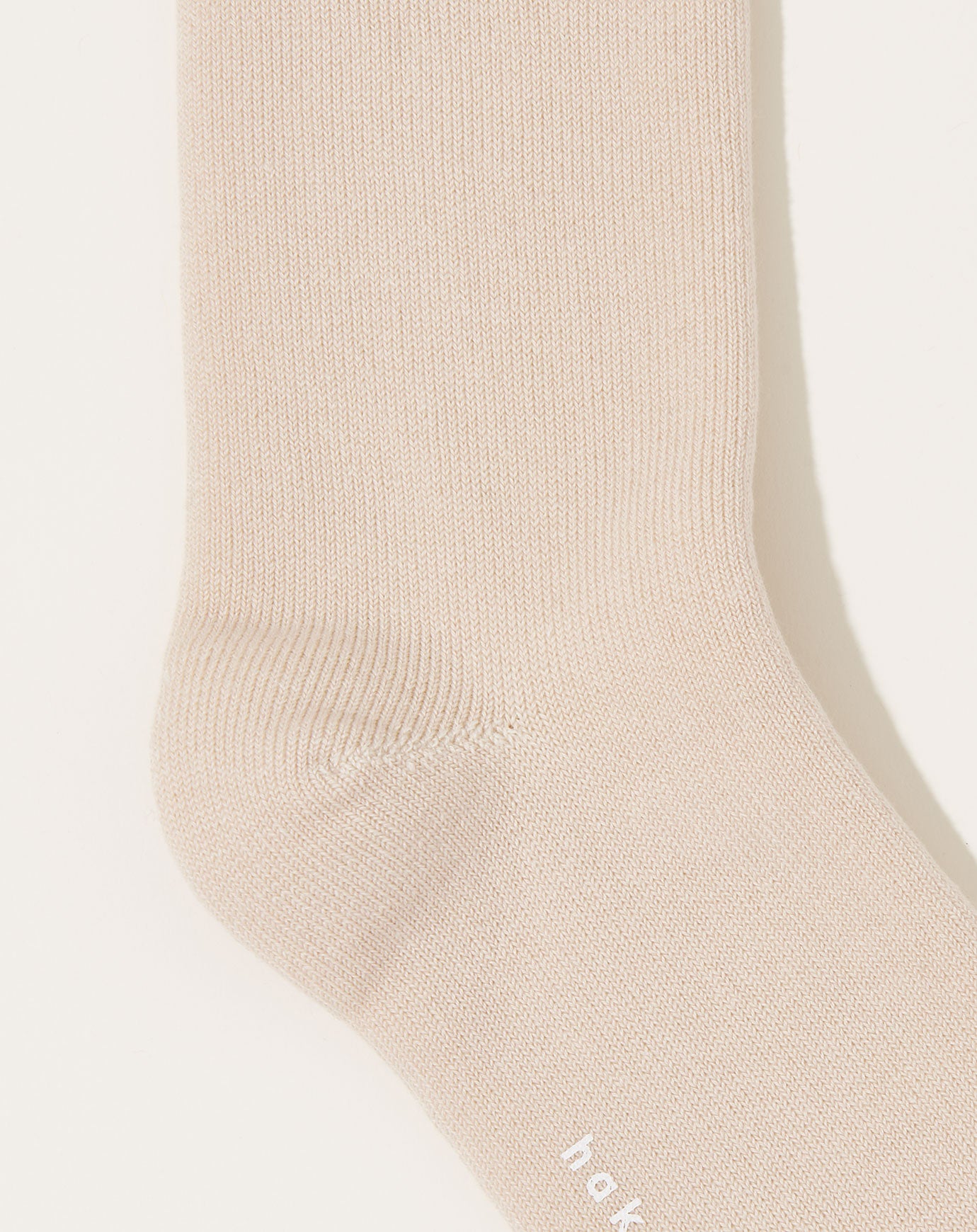 Hakne Cotton Wool Pile Socks in Ecru