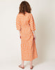 Henrik Vibskov Line Dress in Orange Checks