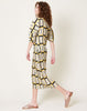 Henrik Vibskov Lupu Plissé Dress in Yellow & Black Checks