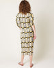 Henrik Vibskov Lupu Plissé Dress in Yellow & Black Checks