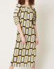 Henrik Vibskov Lupu Plissé Dress in Yellow & Black Checks