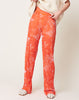 Henrik Vibskov Sway Mesh Plissé Pants in Orange Riddle