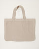 Ichi Antiquités Linen Tote in Natural and Red