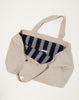 Ichi Antiquités Linen Tote in Natural and Navy Stripes