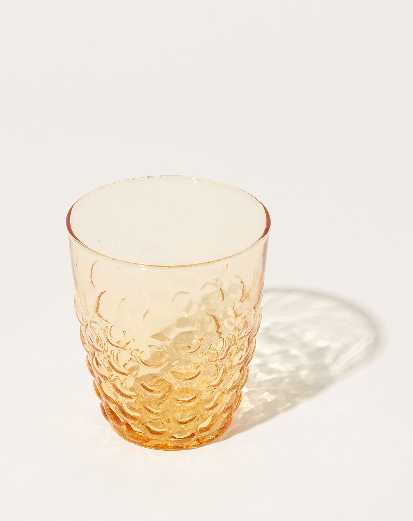 il Buco Vita Honeycomb Patterned Tumbler in Amber