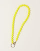 Ina Seifart Big Perlen Long Keyholder in Neon Yellow