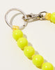 Ina Seifart Big Perlen Long Keyholder in Neon Yellow