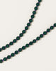 Ina Seifart Perlen Long Keyholder in Dark Green on Purple