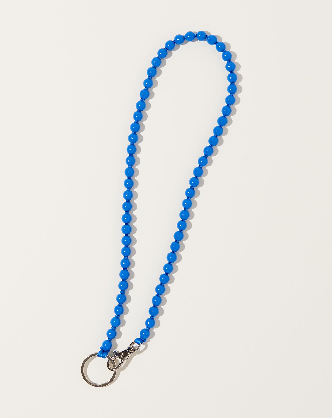 Ina Seifart Perlen Long Keyholder in Blue on Blue