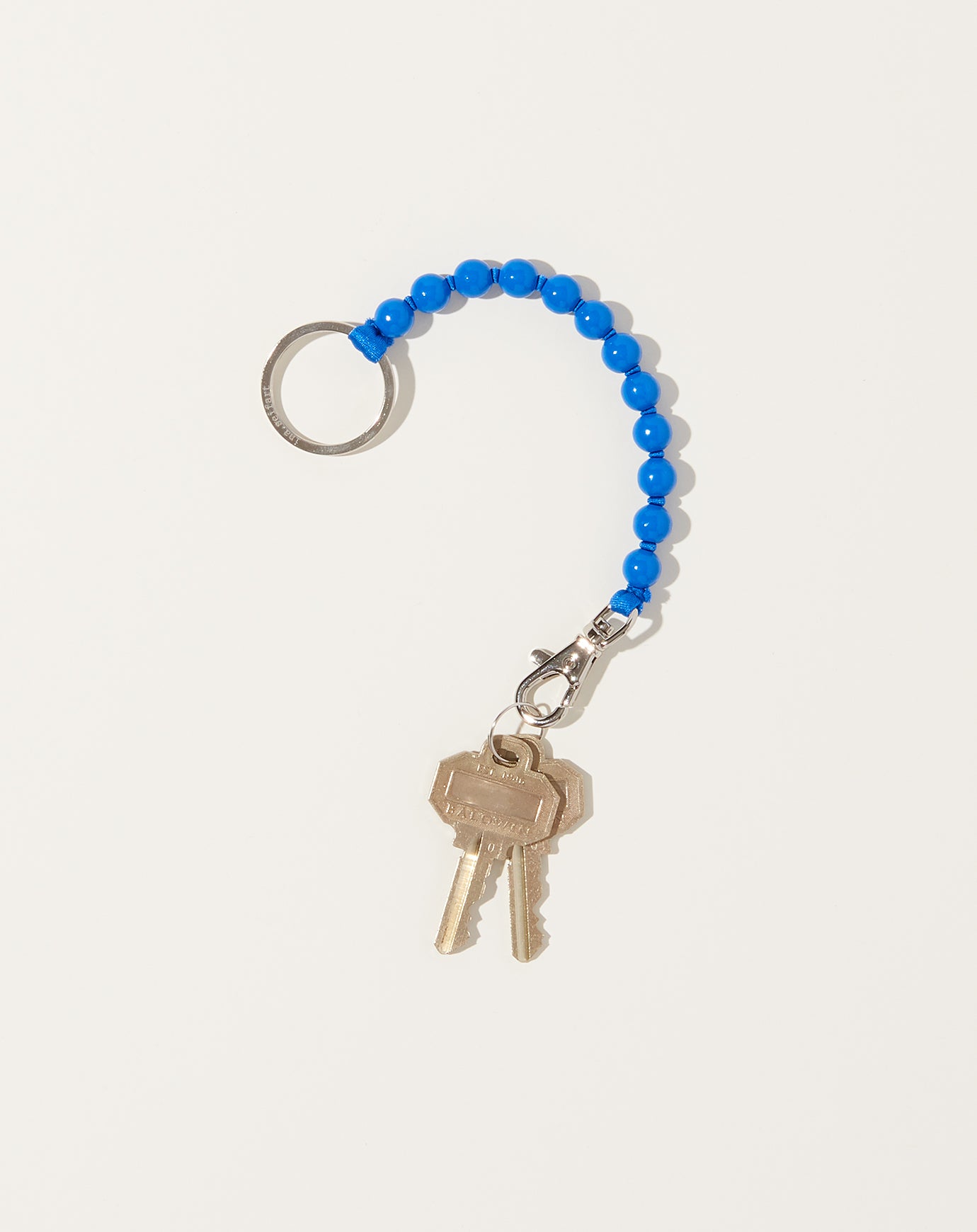 Perlen Short Keyholder in Blue on Blue