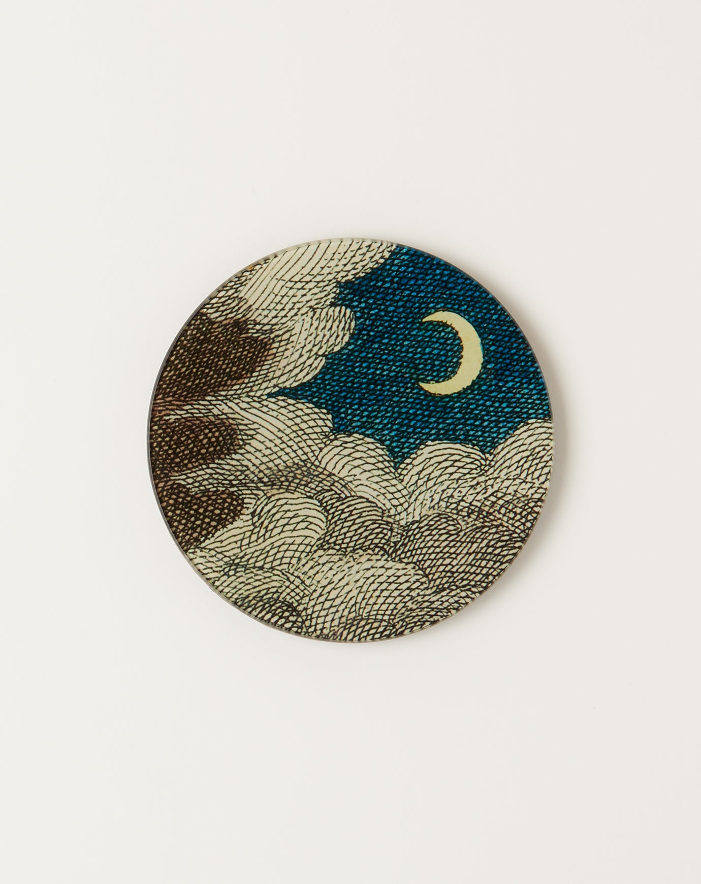 John Derian Clouds & Crescent Moon 5 3/4" Round