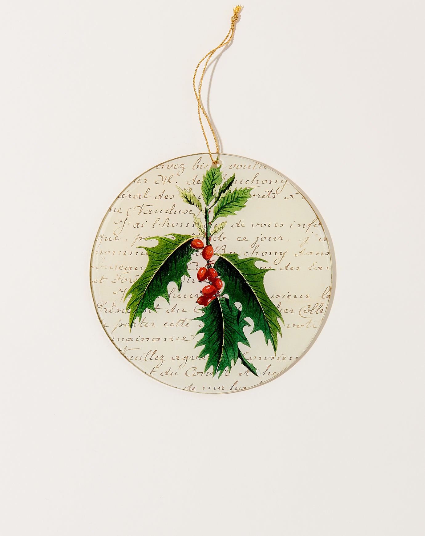 John Derian Holly Ornament