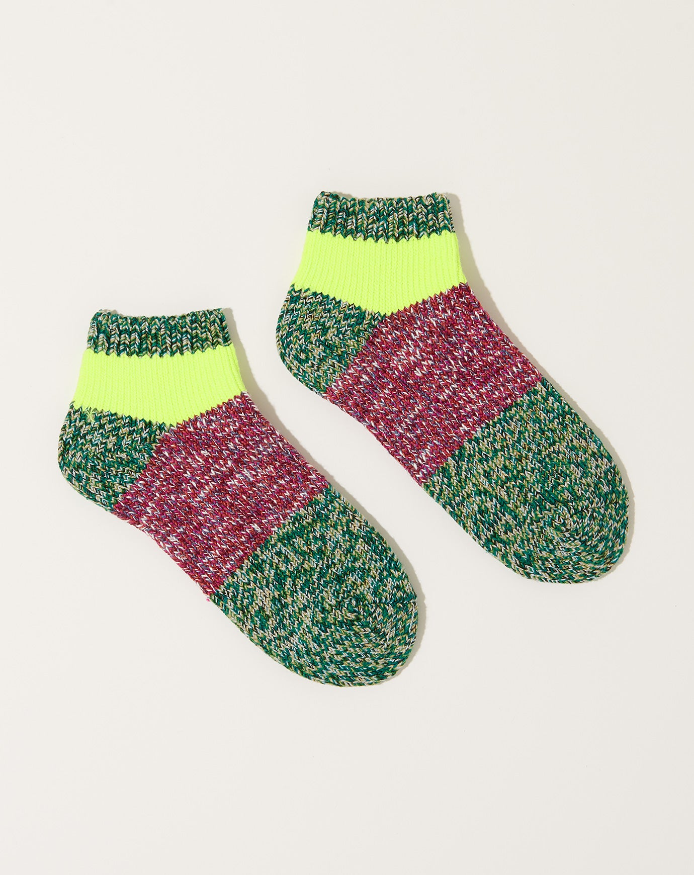 Kapital 56 Yarns GOGH Grandrell Ankle Socks in Green