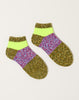 Kapital 56 Yarns GOGH Grandrell Ankle Socks in Khaki