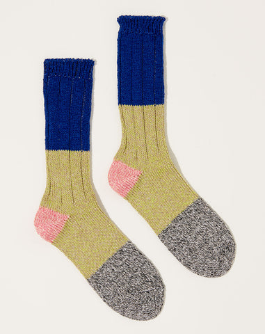 56 Yarns Linen Grandrelle Socks in Blue