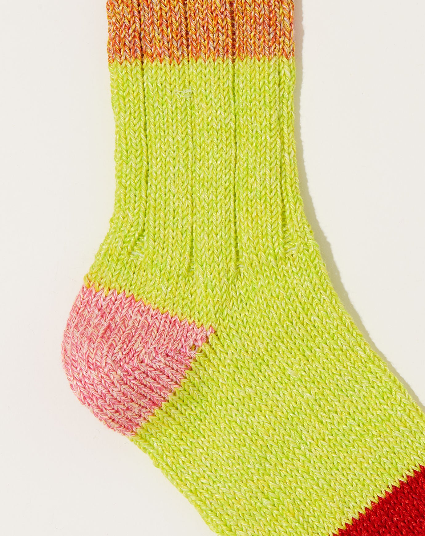 Kapital 56 Yarns Linen Grandrelle Socks in Orange