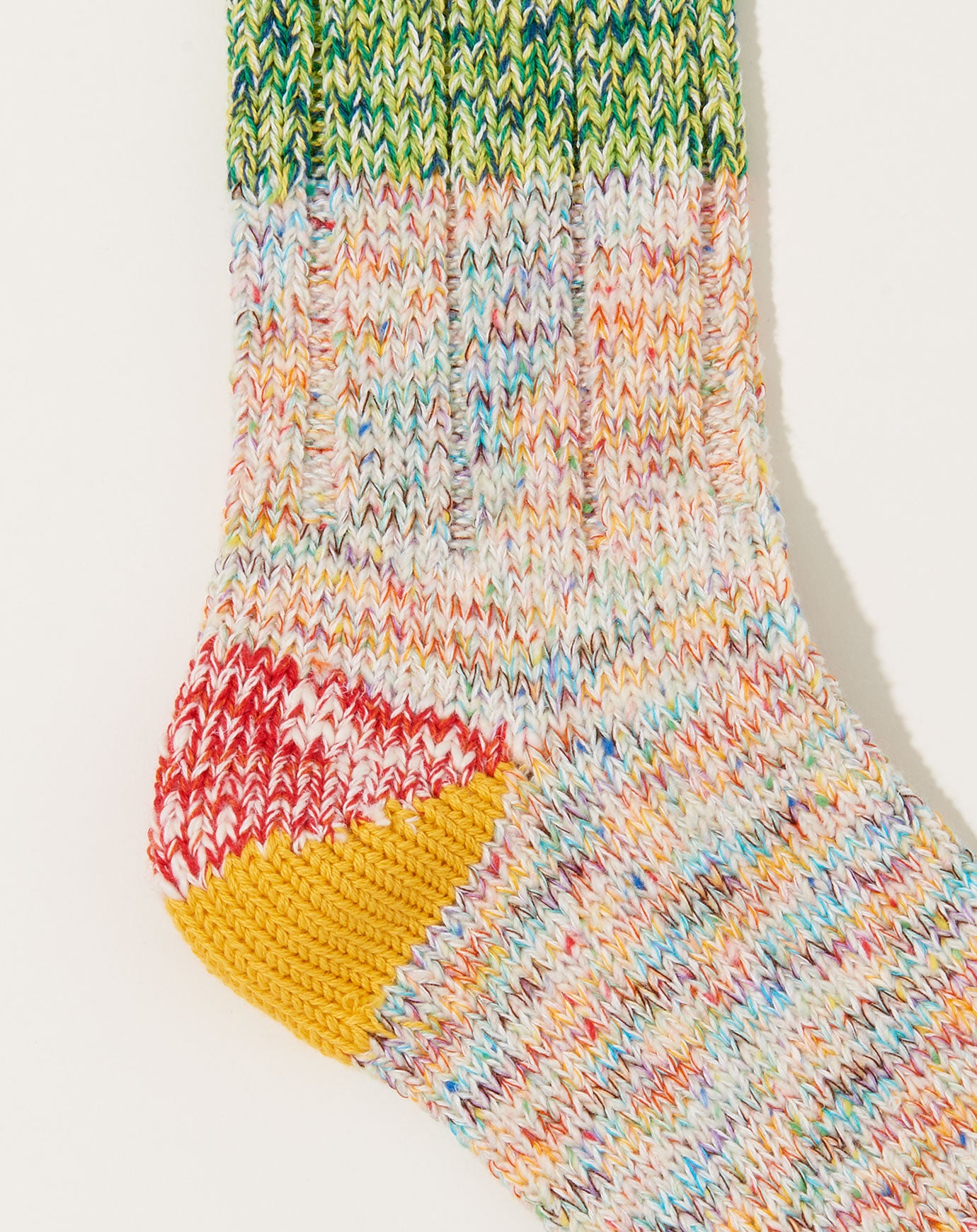Kapital 56 Yarns 2 TONES HEEL Socks in Red
